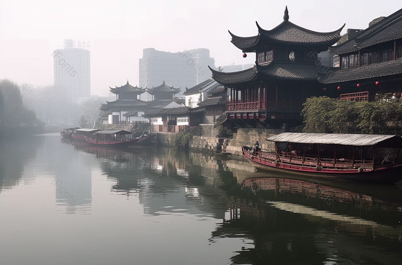 南京秦淮河日景,高清,摄影图,摄影图片,图片大全,摄影图免费下载